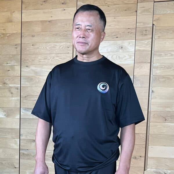 Ren Guangyi in black Chi Force t-shirt